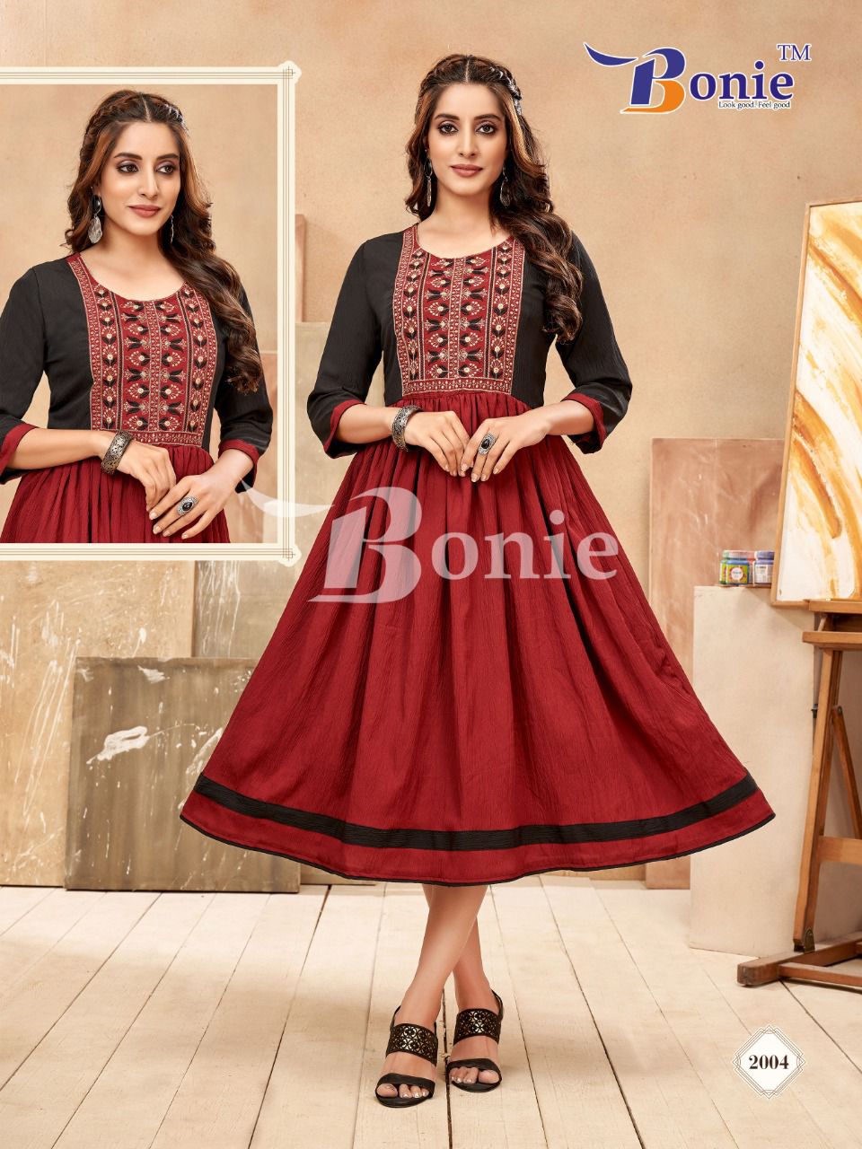 Bonie Khushi Vol 2 Fancy Designer Wholesale Anarkali Kurti Catalog
